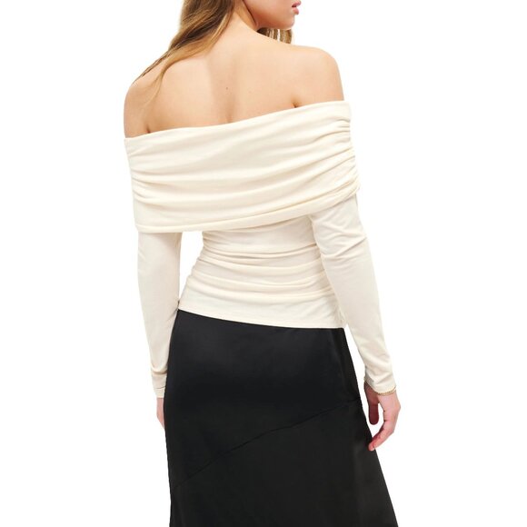 NWOT Reformation Florentina Knit Top in Cream, Size S, $128 - Picture 2 of 4